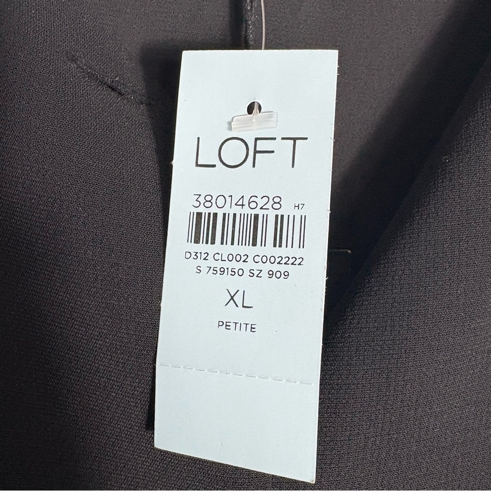 LOFT NWT Button-Front Sleeveless Vest in Black Size XLP (PETITE) — NWT - Picture 6 of 8